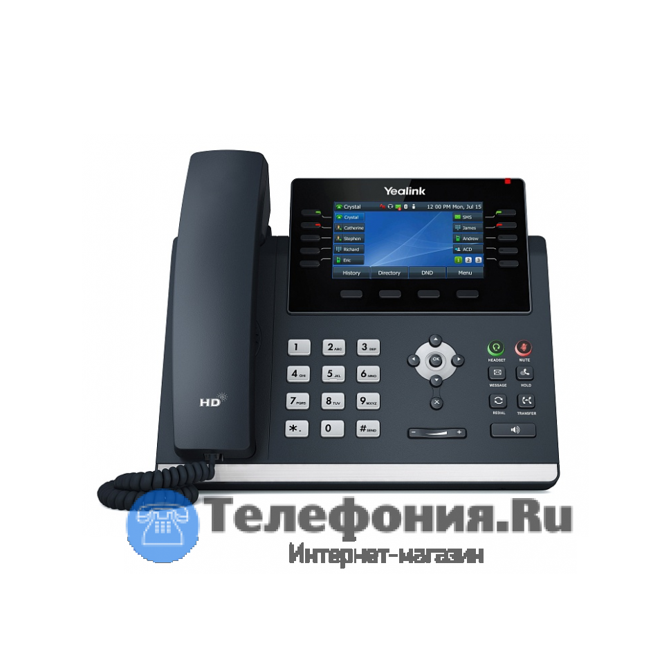 Yealink SIP-T46U SIP телефон купить за 22 539 руб.- IP-телефоны Yealink  Майкоп